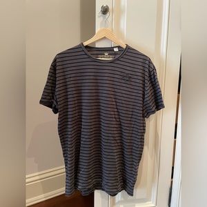 Diesel Black and Gray Stripped T-Shirt